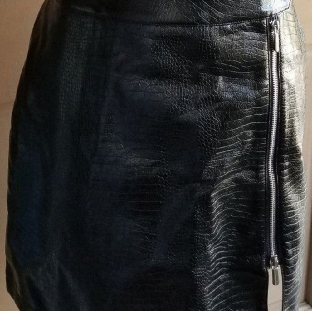 Top Shop Faux Croc Skirt (New)